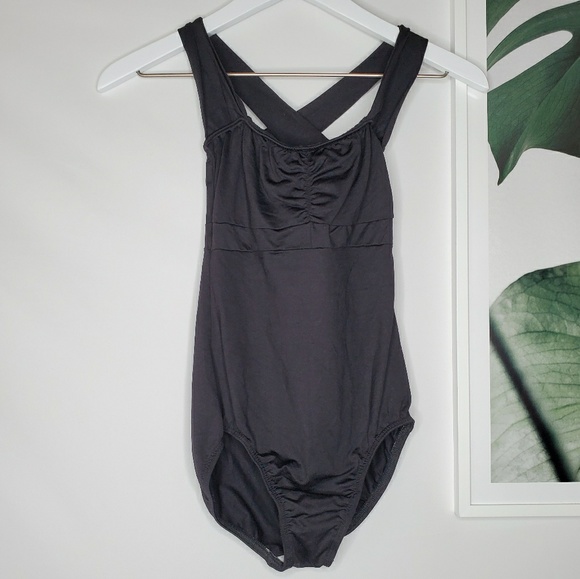 Motionwear Other - MotionWear Adult Dance Ballet Unitard Black Strap